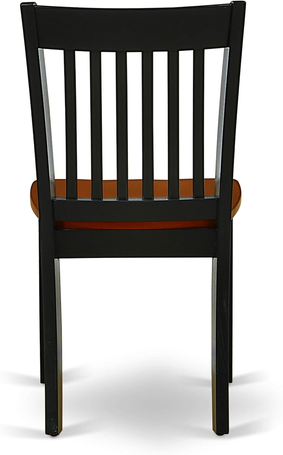 East West Furniture PFNO9-BCH-W 9 Piece Dining Room Table Set Includes a Square Kitchen Table with Butterfly Leaf and 8 Dining Chairs, 54x54 Inch, Black & Cherry