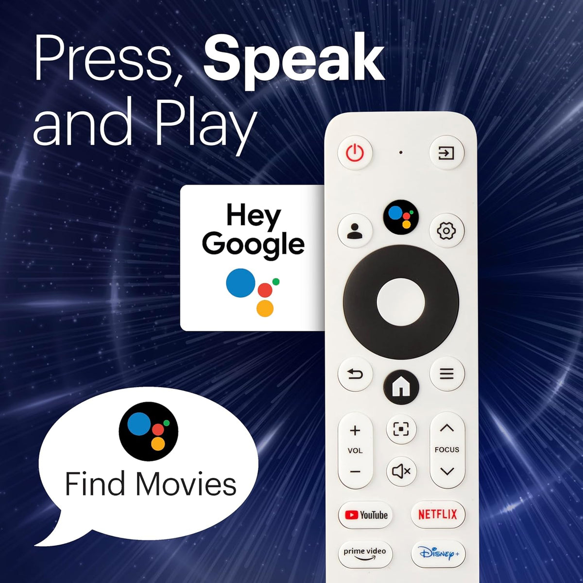 KODAK Flik X20 1080p Smart Projector - White - Built-In ATV Dongle & Smart Projector Apps - Android TV 12 & Google Assistant Remote for Home Theater - Full HD 1080p with HDR10+ & 4K Decoding