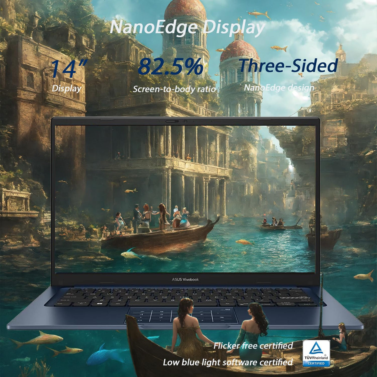 ASUS VivoBook Laptop 2026 Edition | Intel 13th Gen 6-Core Processor Up to 4.5GHz (Beat i7-1195G7) | 16GB RAM | 256GB PCIe SSD | 14" FHD Display | Bluetooth | HDMI | Thin & Light | Win 11 w/o Mouse