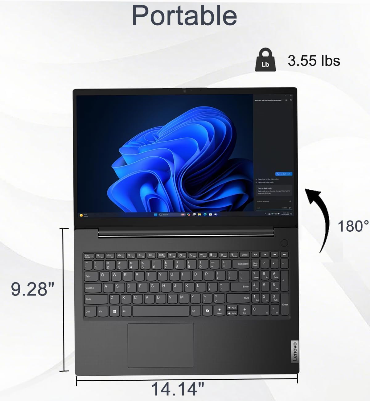Lenovo Laptop Computer for Business & Student, 15.6" FHD, Intel 10-Core i7-240H (> Ultra 7 155U), 16GB DDR5, 512GB SSD, V Series Beat Ideapad, Webcam w/Shutter, Numeric Keypad, Win 11 Home w/Copilot