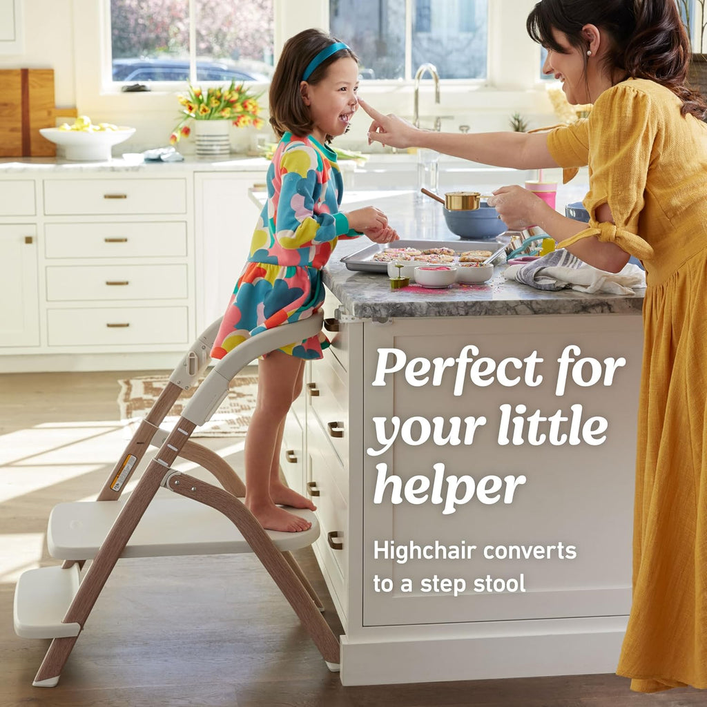 Graco EveryStep 6 in 1 High Chair, Babies and Toddlers Portable Slim High Chair with 6 Growing Stages from Infant to Toddler Seating, Convenient for Dining Time, Featured Design in Misty