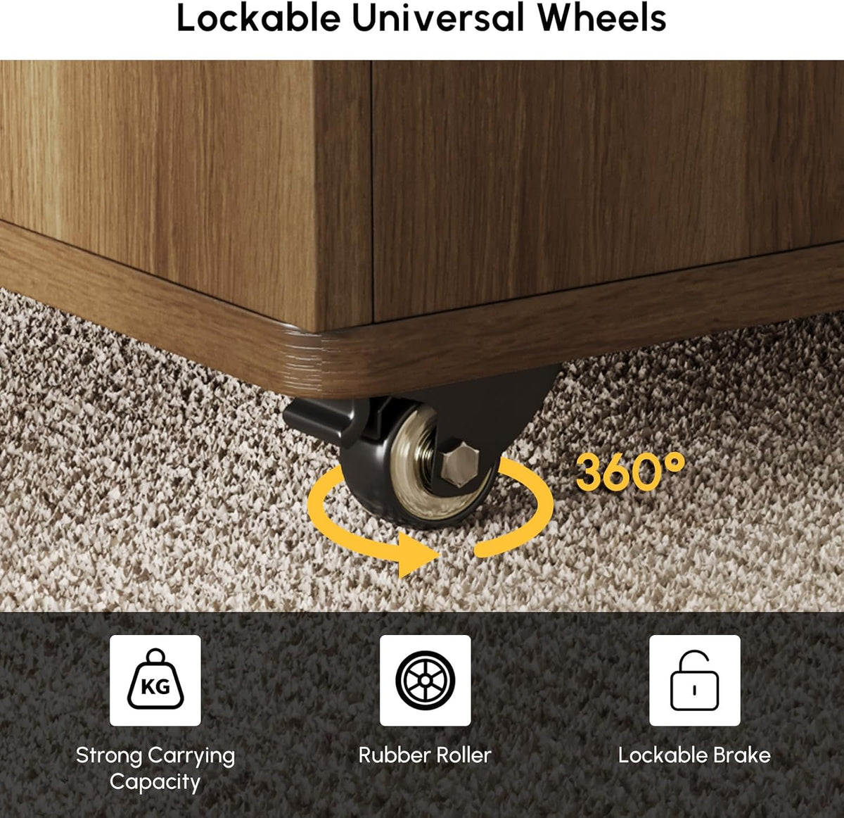 homary Lift-Top Coffee Table with Hidden Storage, 3-in-1 Modern Folding Center Table with 4 Stools, Casters, and Lockable Wheels – Convertible Dining & Office Table for Living Room (Walnut)