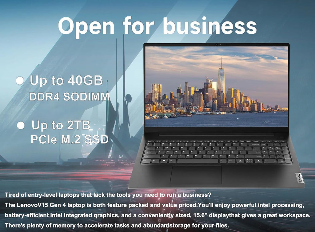 Lenovo V15 G4 15.6" Business Laptop, FHD Anti-Glare Display, Intel 10-Core i7-13620H (Beat Ultra 7 255U),16GB RAM, 512GB SSD, WiFi 6, Bluetooth 5.2, Windows 11 Pro, with 5ave 6-in-1 Accessory Kit