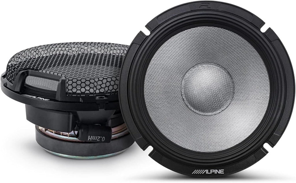 Alpine R2-S65C 6.5" R-Series High-Resolution 2-Way Component Speaker Set, Pair