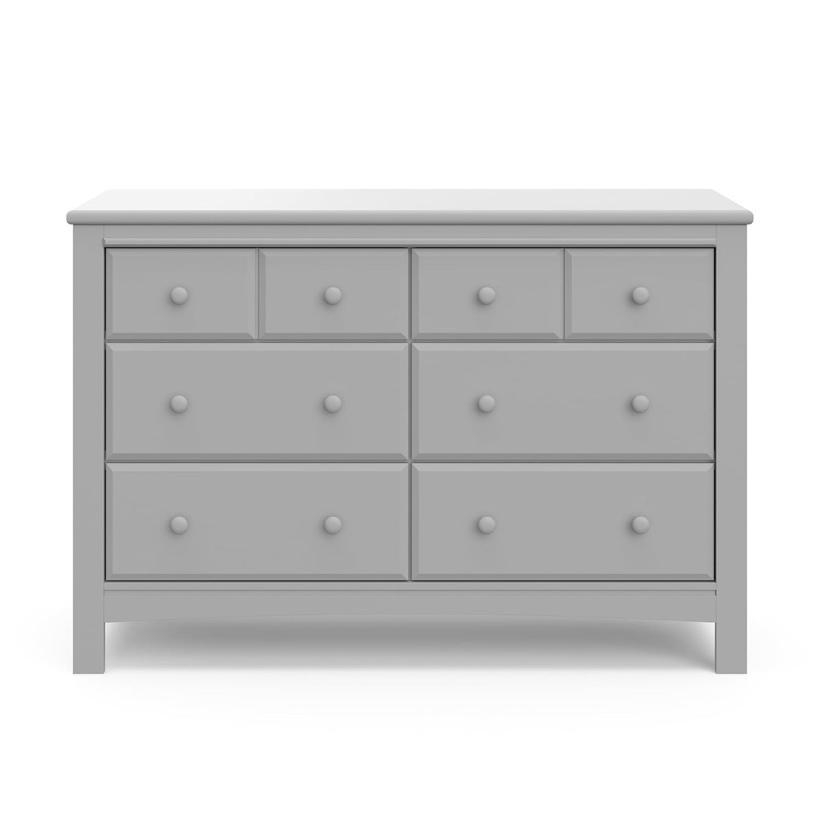 Graco Benton 6 Drawer Double Dresser (Pebble Gray) – Easy New Assembly Process, Universal Design, Durable Steel Hardware and Euro-Glide Drawers with Safety Stops, Coordinates with Any Nursery