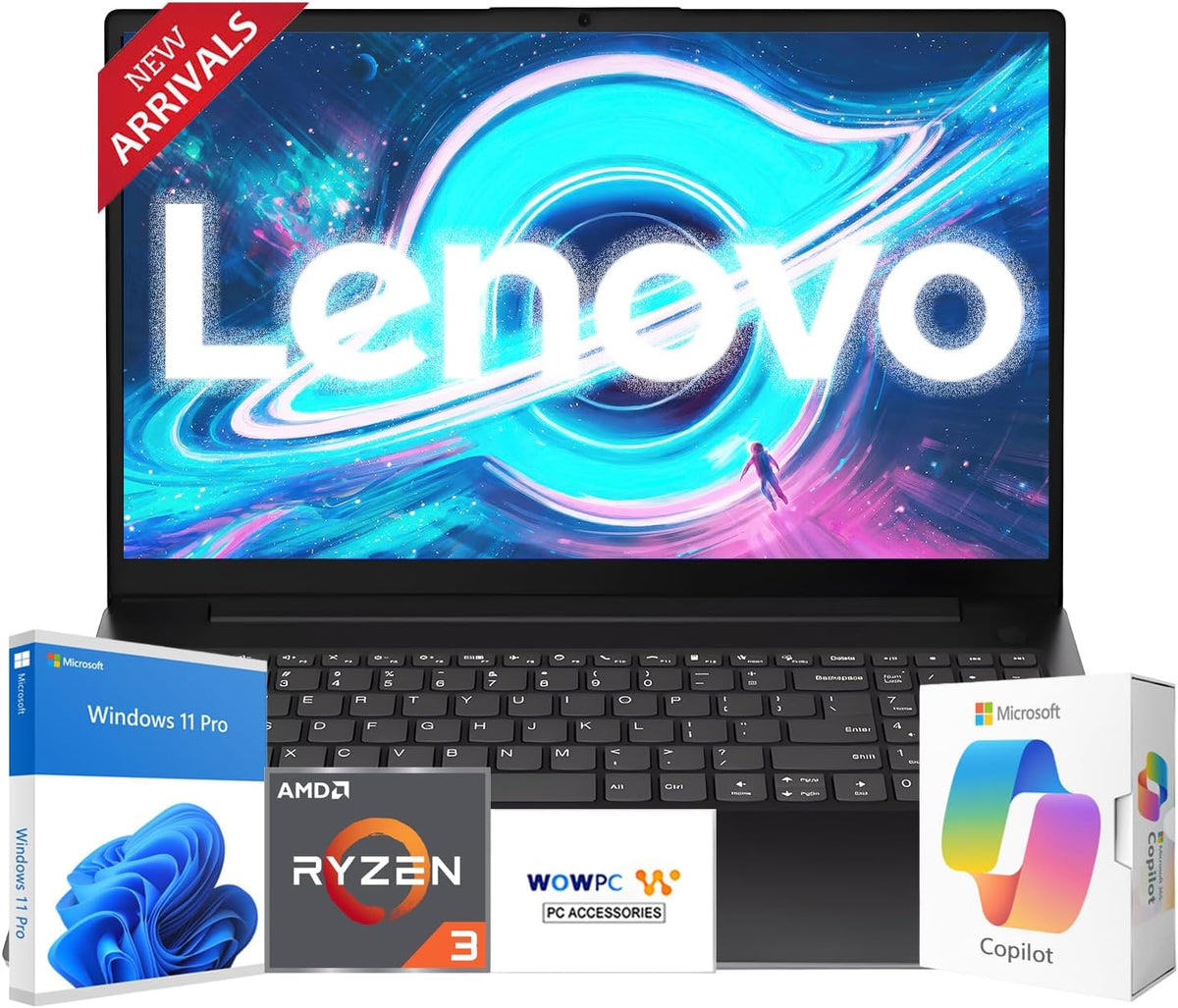 Lenovo 2026 New V15 Business and Student Laptop, Ryzen 3 7320U(Outperforms Intel i7-1065G7), 16GB RAM, 512GB SSD, 15.6" FHD, Ultra Quiet Design, Long Battery Life, Wi-Fi 6, Bluetooth 5, Windows 11 Pro