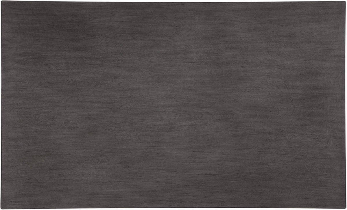 Signature Design by Ashley Bridson Dining Table Set For 6 With Bench, Wood 6‑Piece Kitchen Table And Chairs With Upholstered Seats, Transitional Charcoal Gray Dining Room Collection For Family Meals