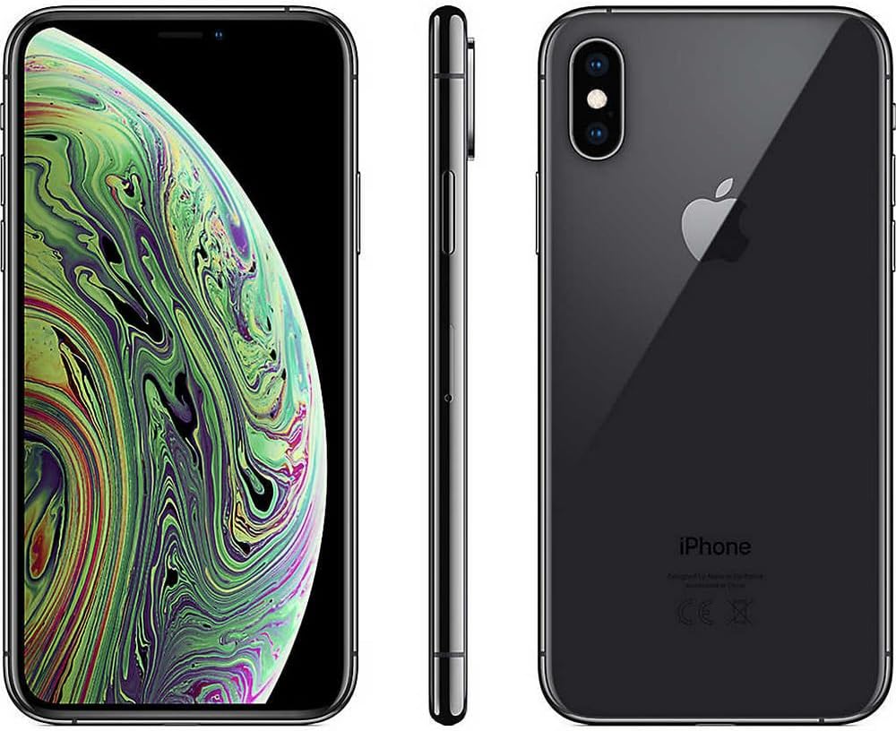 Apple iPhone XS Max, 64GB, Space Gray - Unlocked (Renewed Premium)