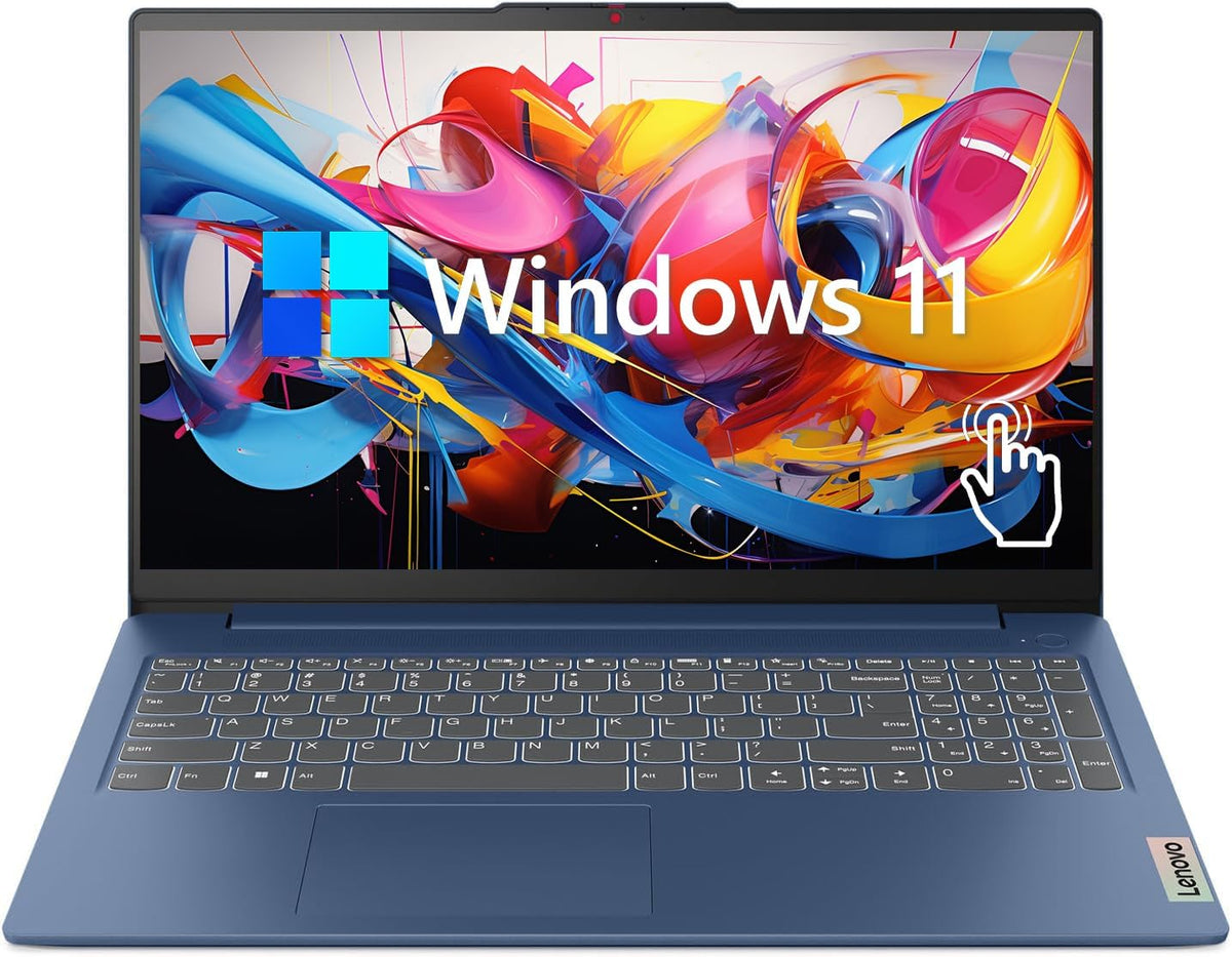 Lenovo IdeaPad 3 Laptop, 15.6" FHD Touchscreen, Intel Core i5-1155G7, 24GB RAM, 1TB SSD, Webcam, HDMI, Wi-Fi 6, Windows 11 Home, Blue