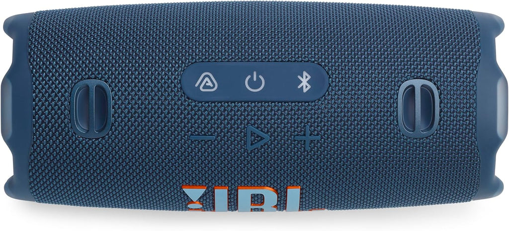 JBL Charge 6 - Portable Waterproof & Drop-Proof Bluetooth Speaker, Bold Pro Sound with AI Sound Boost (Blue) (Renewed)