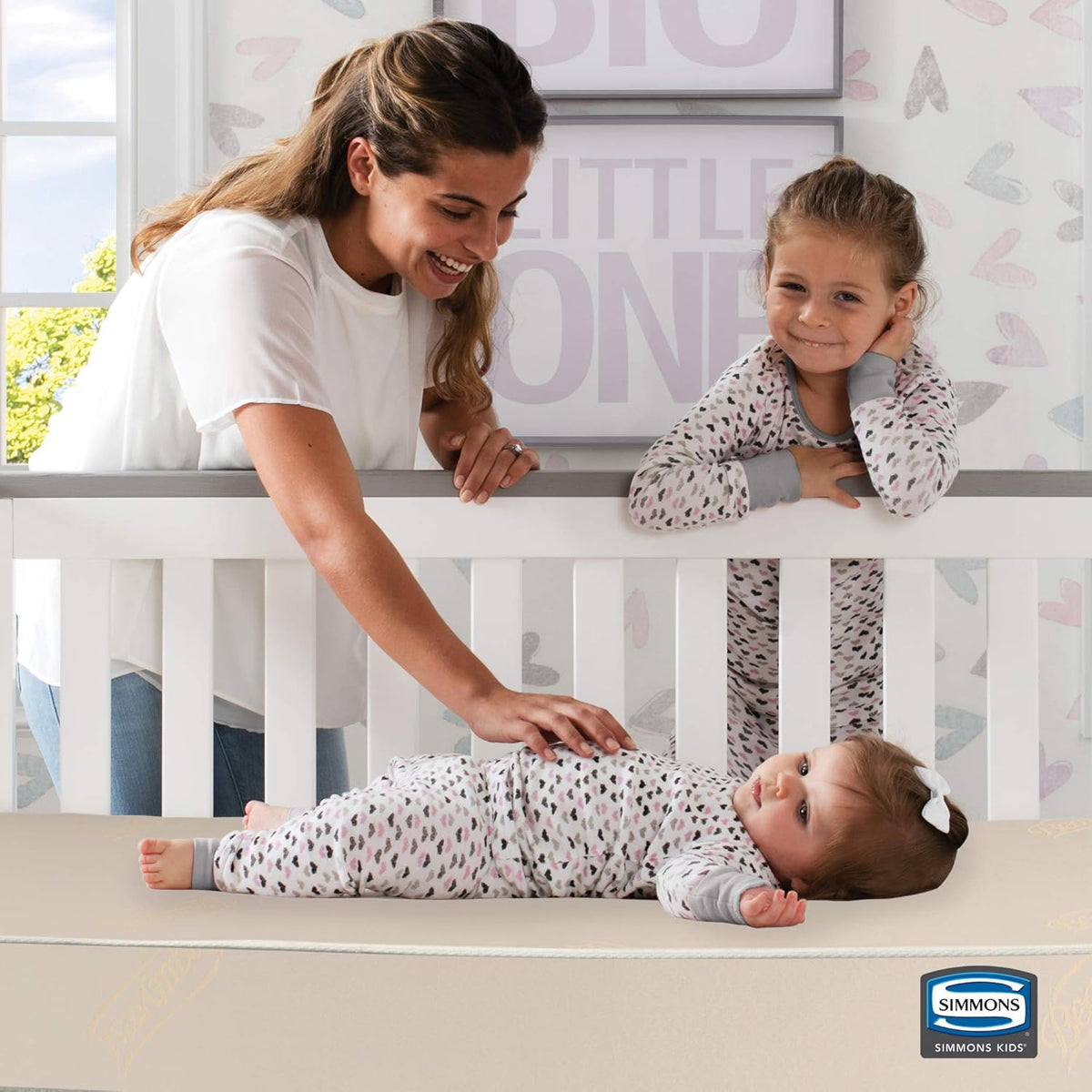 Beautyrest Beginnings Sleepy Whispers Ultra Deluxe 2-in-1 Innerspring Crib and Toddler Mattress | Waterproof | GREENGUARD Gold Certified (Natural/Non-Toxic)