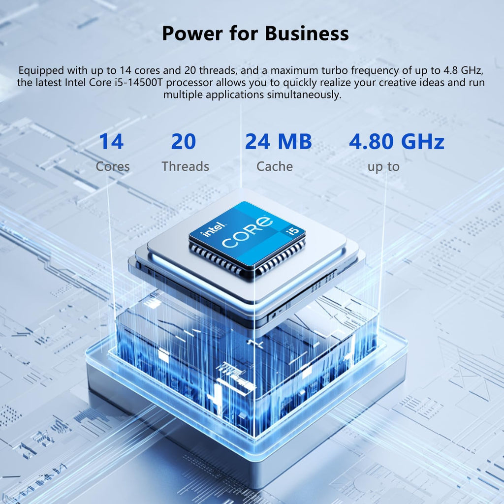 HP ProDesk 400 G9 Mini Business Desktop, 13th Gen Intel 14-Core i5-14500T, 16GB DDR5, 1TB SSD, Wi-Fi 6E, HDMI, DP, Support 3-Monitor 4K, Wired KB and Mouse, Windows 11 Pro, 64GB Flash Drive Bundle