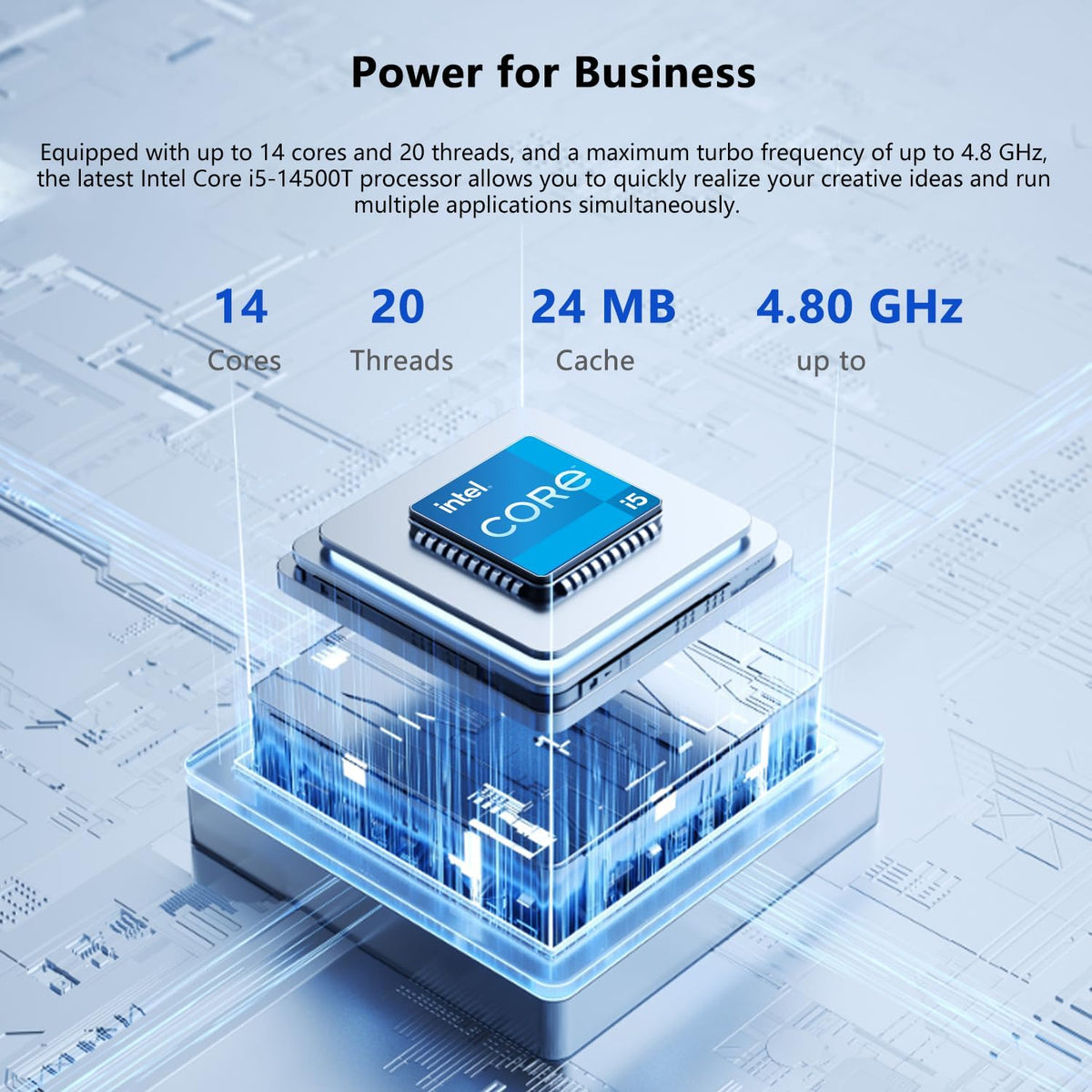HP ProDesk 400 G9 Mini Business Desktop, 13th Gen Intel 14-Core i5-14500T, 16GB DDR5, 1TB SSD, Wi-Fi 6E, HDMI, DP, Support 3-Monitor 4K, Wired KB and Mouse, Windows 11 Pro, 64GB Flash Drive Bundle