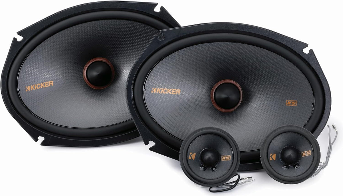 KICKER 51KSS269 KS-Series 6x9 and 2.75" 2-Way Component System, 4-Ohm, Pair