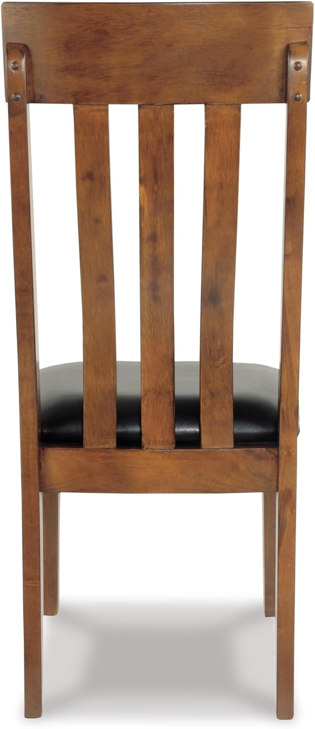 Signature Design by Ashley Ralene Rake Back 19" Dining Room Chair 2 Count, Medium Brown