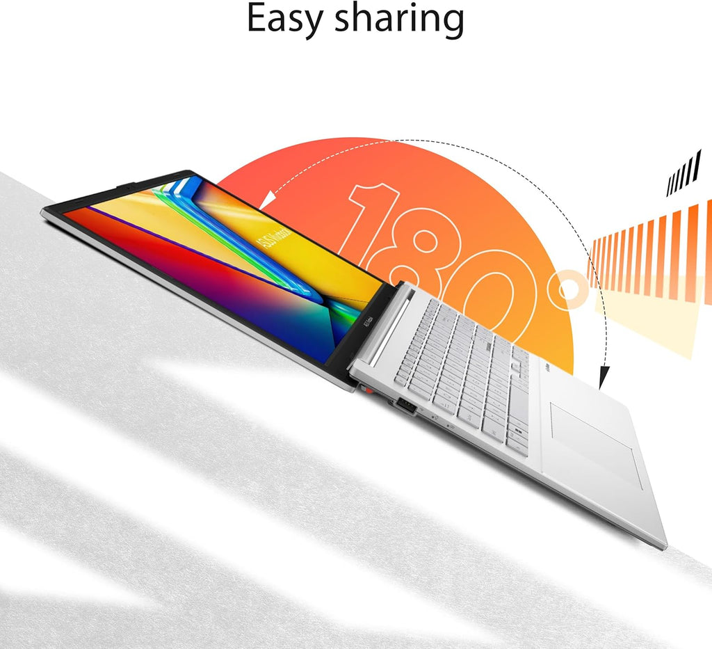 ASUS Vivobook Go 15.6” Slim Laptop, AMD Ryzen 5 7520U, 8GB, 512GB, Windows 11 Home, Cool Silver, Military Grade Durability, Fast Charging, Webcam Shield, E1504FA-AS54