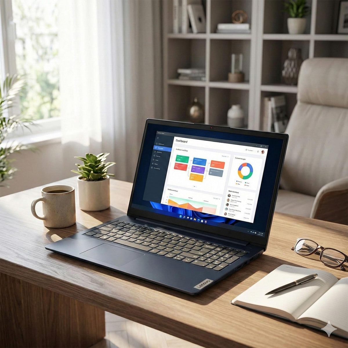 Lenovo IdeaPad Slim 3 15.6" FHD Laptop • Microsoft Office 365 • 2026 Edition • Intel N150 CPU • 8GB DDR5 • 640GB SSD(512GB External) • Windows 11 • Essential Laptop • w/o Mouse
