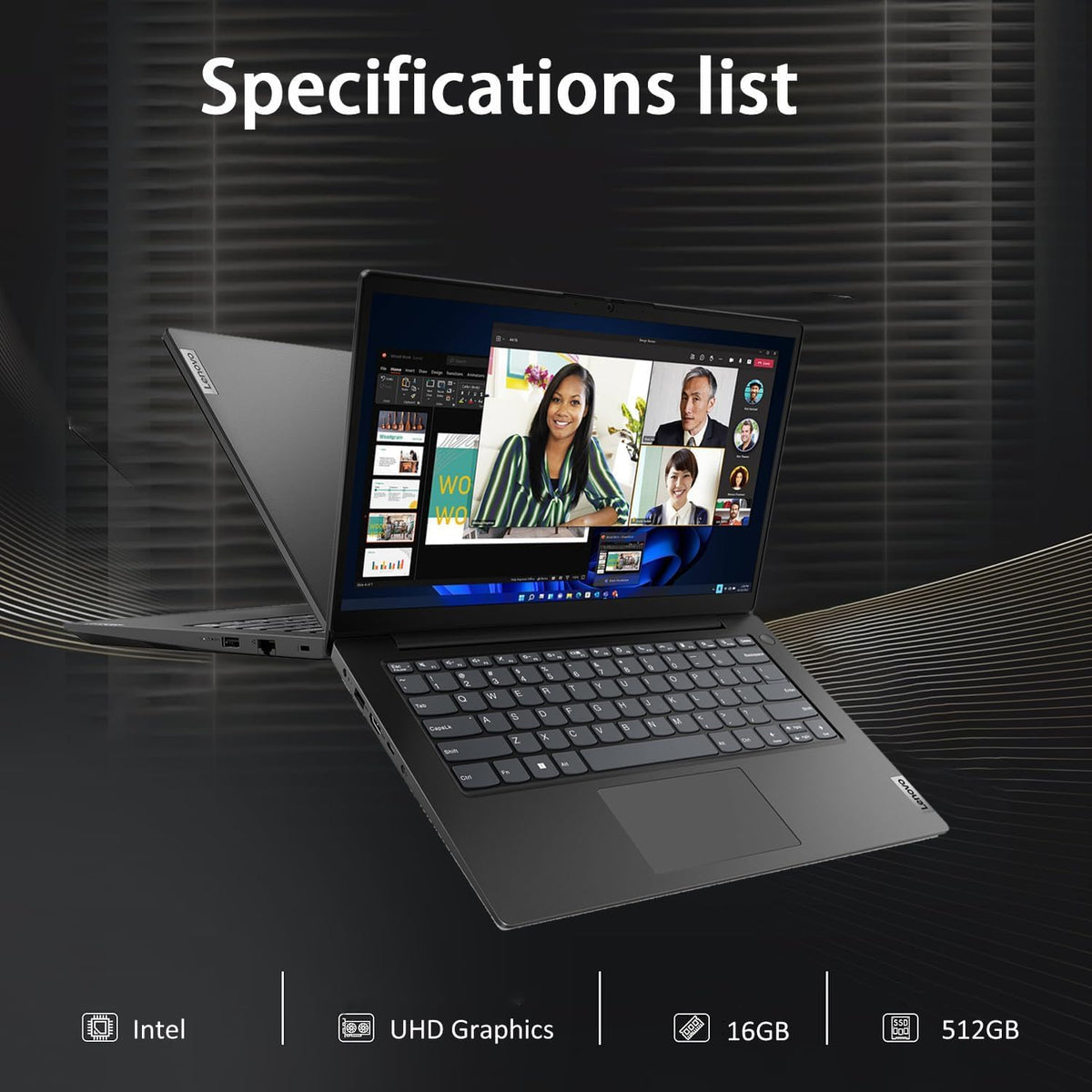 Lenovo V14 Gen 4 Business Laptop (14" FHD Anti-Glare, Intel 10-Core i7-13620H, 16GB RAM, 512GB SSD), Webcam with Privacy Shutter, Ethernet, Wi-Fi 6, HDMI, Bluetooth, Win 11 Home w/ Copilot, Black