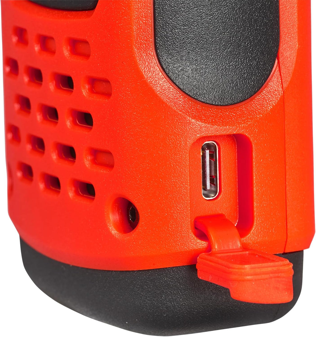 Motorola Solutions, Portable FRS, T605_H2O, Talkabout, Two Way Radios Waterproof Walkie Talkie Emergency Preparedness, Rechargeable, 22 Channel, 35 Mile, Orange W/Black, 2 Pack