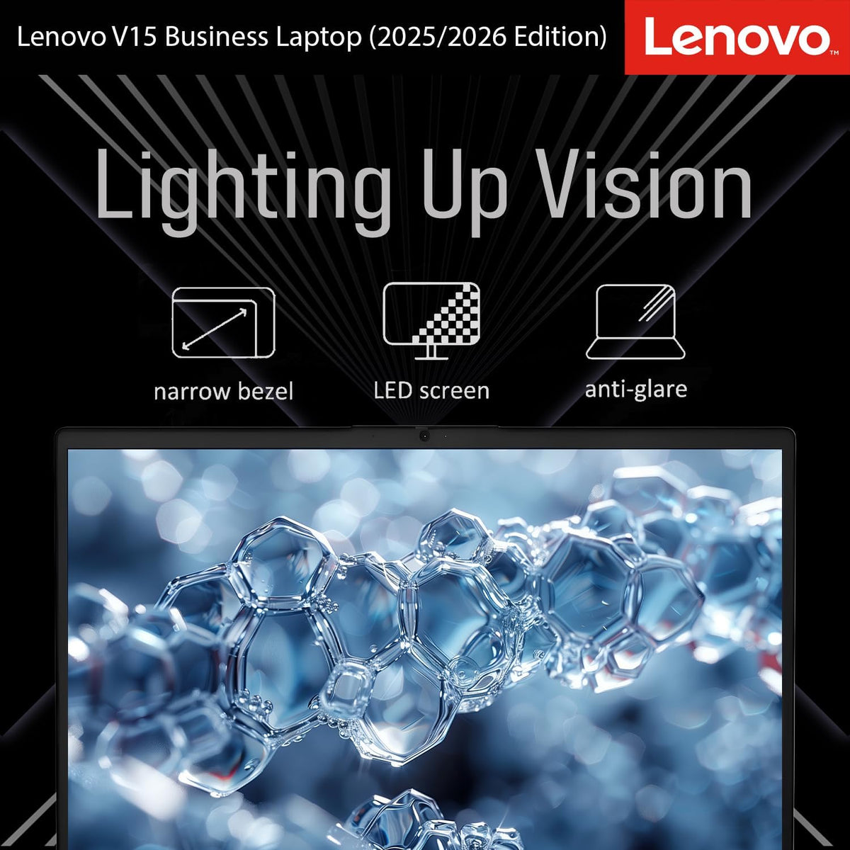 Lenovo 2026 New V15 Business and Student Laptop, Ryzen 3 7320U(Outperforms Intel i7-1065G7), 16GB RAM, 512GB SSD, 15.6" FHD, Ultra Quiet Design, Long Battery Life, Wi-Fi 6, Bluetooth 5, Windows 11 Pro