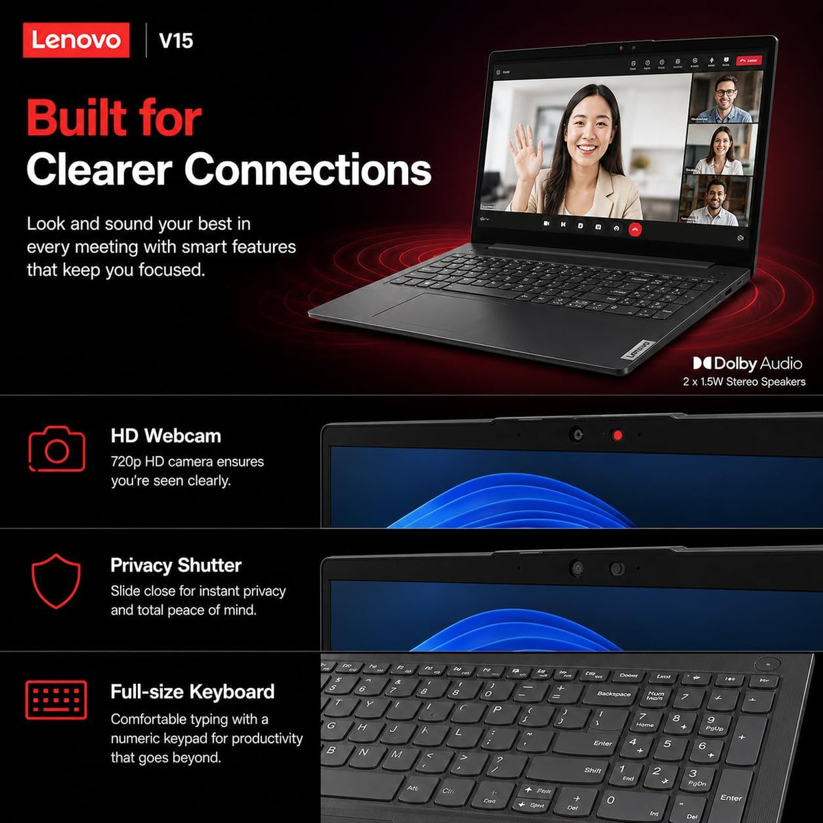 Lenovo 2026 Newly Released Business Laptop with MS 365 for the Web, AMD Ryzen 3 7000-Series CPU, 16GB DDR5, 256GB PCIE, 15.6" FHD Display, Fast Charging Speed, 14.5-Hour Battery Life, Windows 11 Pro
