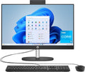 HP 23.8 inch All-in-One Desktop PC, FHD Display, Intel Core i3-N300, 8 GB RAM, 256 GB SSD, Intel UHD Graphics, Windows 11 Home, Jet Black, 24-cr0430 (2025)