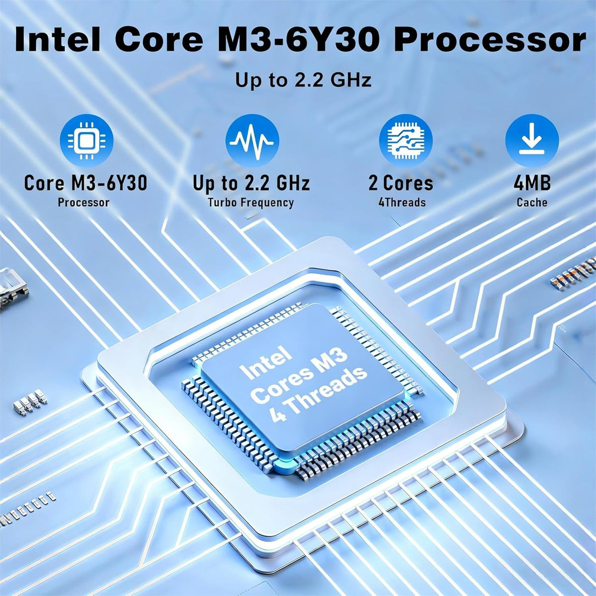 2026 New Laptop Computer, 15.6 Inch Window 11 Pro Lap Top PC 16GB RAM 256GB SSD, Core M3(Beat N4000), 2-Year Warranty, Office 365, FHD 1920 * 1080, 180°Open, UHD Graphics, Full-Size Keyboard