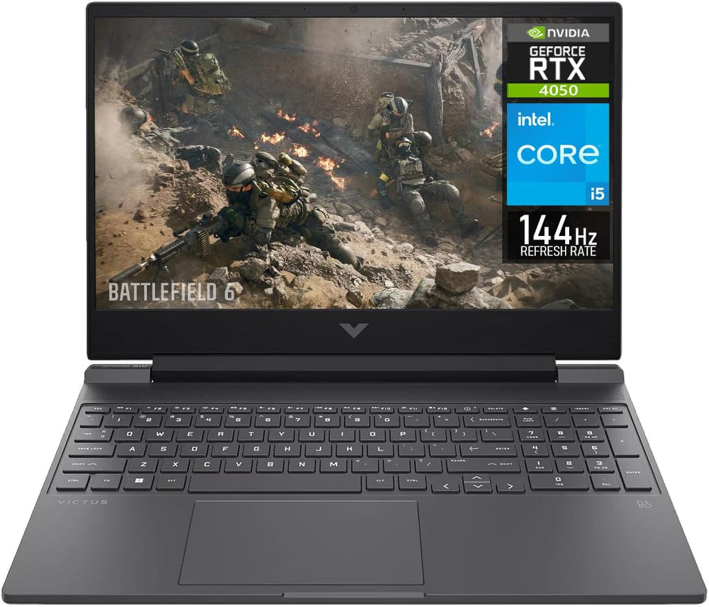 HP NVIDIA GeForce RTX 4050 Laptop Gamer Victus 13420H 16GB RAM 512GB SSD 15.6" Windows 11 Home English Keyboard