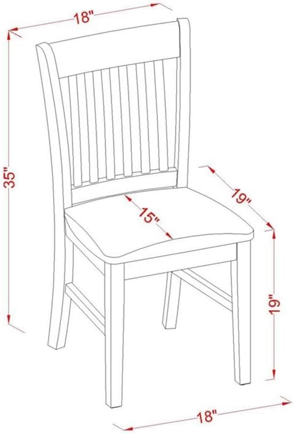 East West Furniture OXNO5-MAH-C 5 Piece Dining Set Includes a Square Solid Wood Table and 4 Linen Fabric Kitchen Room Chairs, 36x36 Inch, Mahogany