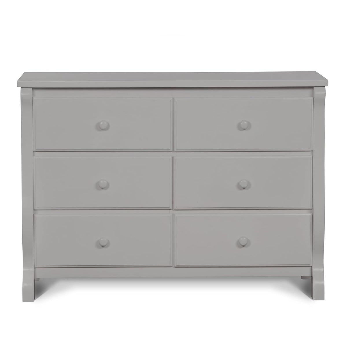 Delta Children Universal 6 Drawer Dresser with Interlocking Drawers - Greenguard Gold Certified, Grey