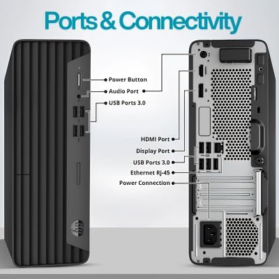HP ProDesk G7 SFF Desktop Computer, Intel Processor, Dual 4K Display Support| 16GB RAM, 1TB SSD| WiFi| Bluetooth| HDMI, USB, RJ-45| Windows 11 Pro| Wired Keyboard & Mouse| Business & Personal Use