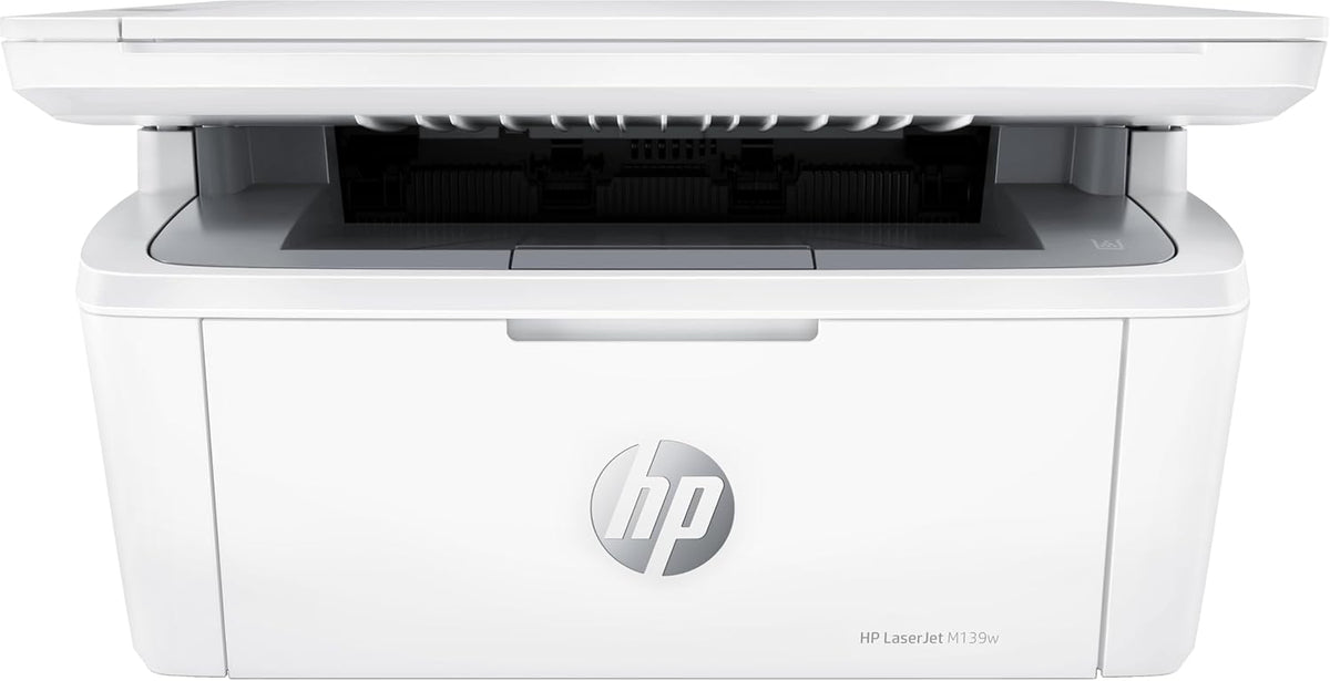 HP LaserJet MFP M139w Printer, for Small Office and Home Use, Print, Copy, Scan Wireless up to 19 ppm Black and White 600x600 dpi USB Auto-On/Off Tech (Renewed)