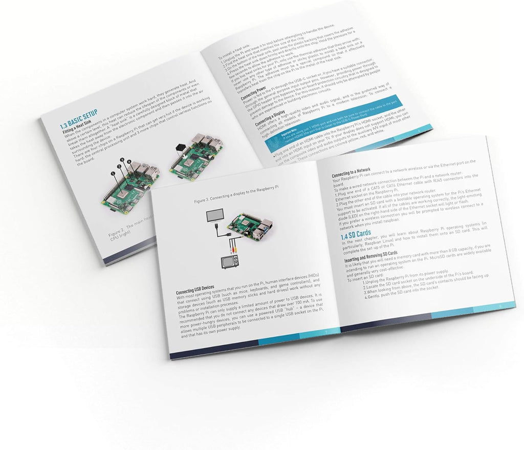 Vilros Raspberry Pi 4 Complete Starter Kit- Includes Raspberry Pi 4 Board, Fan Cooled Case, 64GB Preloaded Micro SD Card and More (4GB, Clear Transparent Case)
