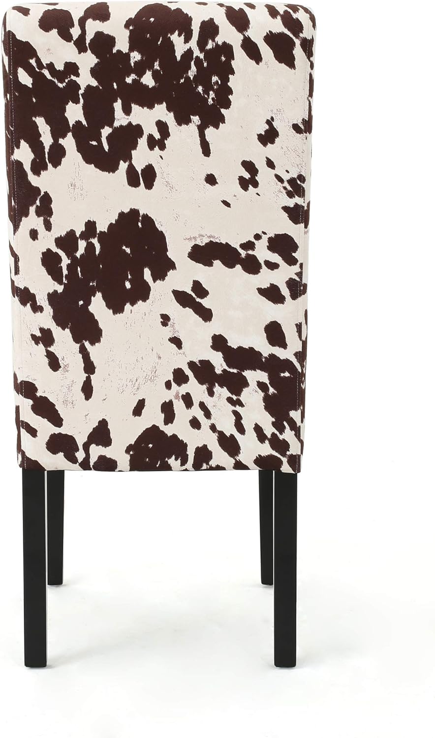 Evelyn Contemporary Velvet Dining Chairs (Set of 4), Cow Print