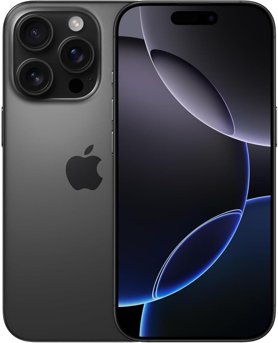Apple iPhone (Renewed Premium) 16 Pro Max, US Version, 256GB, Black Titanium - Unlocked