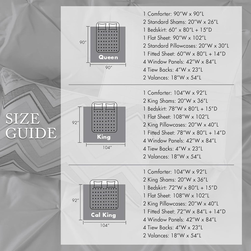 Madison Park Essentials King Comforter Set, 24 Piece Bedding With Matching Curtains, Decorative Pillows, Luxe Diamond Tufting , Room in a Bag Joella Collection, Plum King