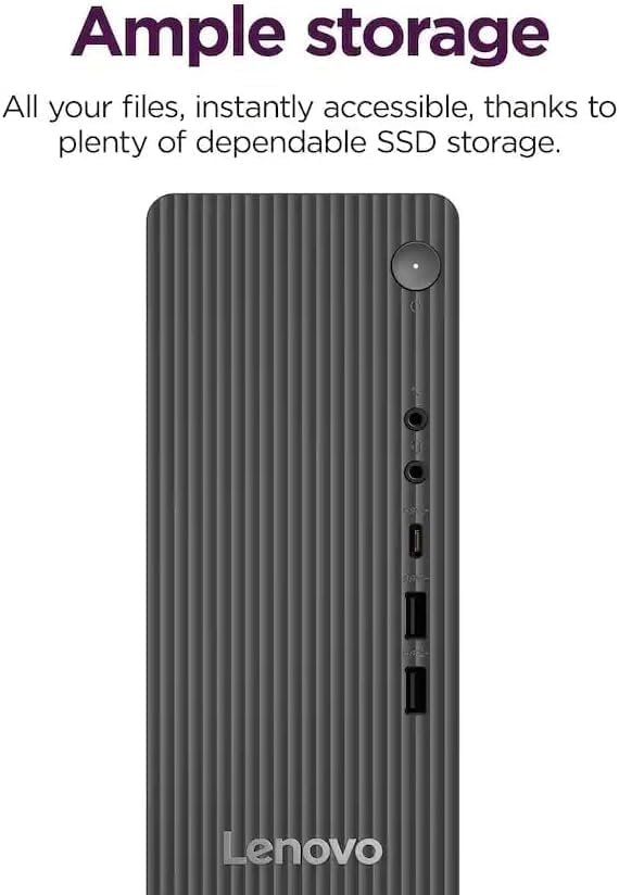 Lenovo IdeaCentre Liter Tower Desktop Computer • 20-core Intel Core i7-14700 Processor • 16GB DDR5 • 512GB SSD • Office 365 for The Web • HDMI + VGA, Wi-Fi 6 • Wired Keyboard & Mouse • Windows 11