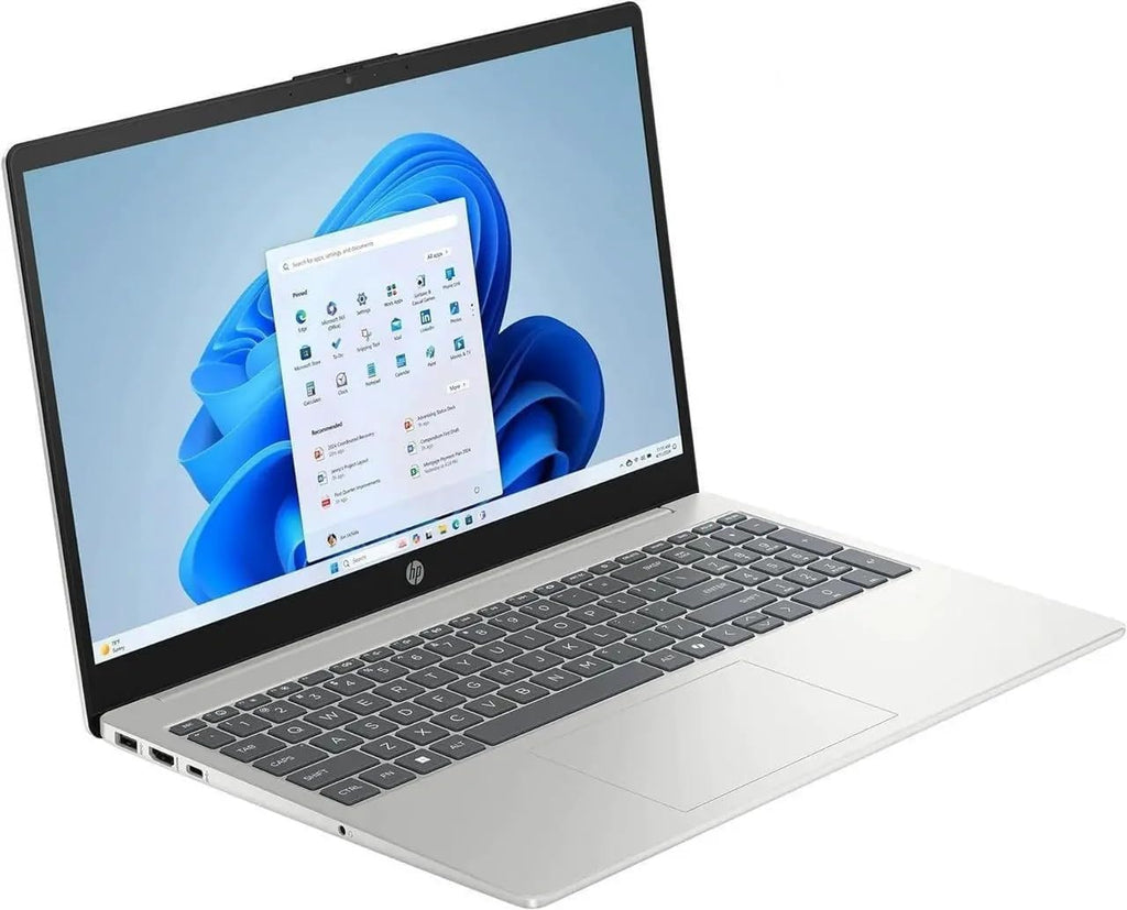 HP 15.6 inch FHD IPS Touch Laptop, Intel Core i5-1334U, 8GB DDR4 RAM, 512GB SSD, Windows 11 Home, Intel Iris Xe Graphics, Natural Silver, 15-fd0154wm