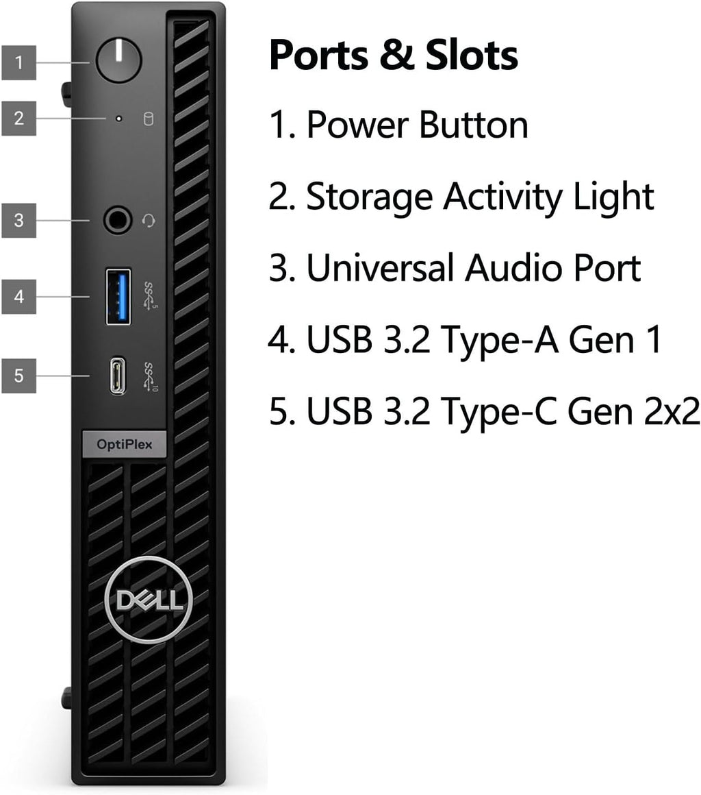Dell OptiPlex High-Performance Mini Business Desktop, 14th Gen i3-14100T CPU, 8GB RAM, 512GB PCIe SSD, WiFi 6E, Triple Display Support (HDMI+2DP), Ultra-Compact for Office & Workspace, Windows 11 Pro