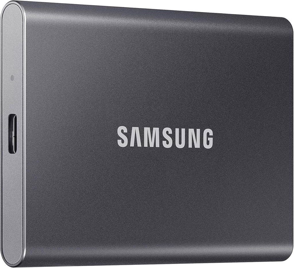 Samsung T7 Portable SSD, 2TB External Solid State Drive, Speeds Up to 1,050MB/s, USB 3.2 Gen 2, Reliable Storage for Gaming, Students, Professionals, MU-PC2T0T/AM, Gray