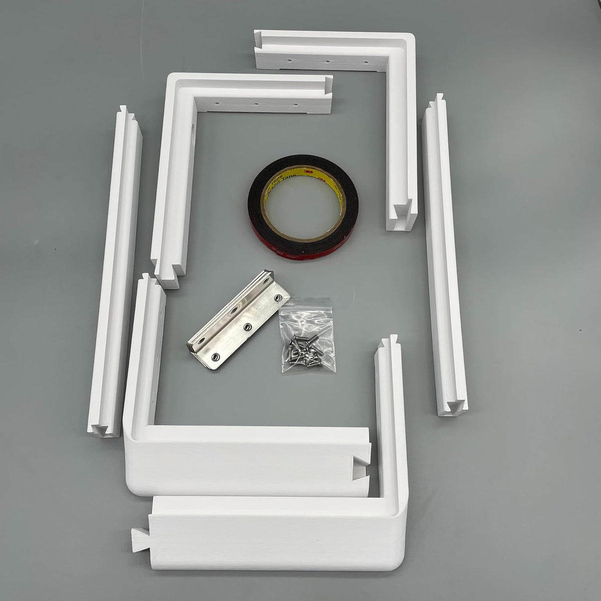Flat Mount Kit for Starlink Gen 3 Standard Antenna- Speed Mount 1.9in Ultra Low Profile for Campers and RVs - (White ABS)