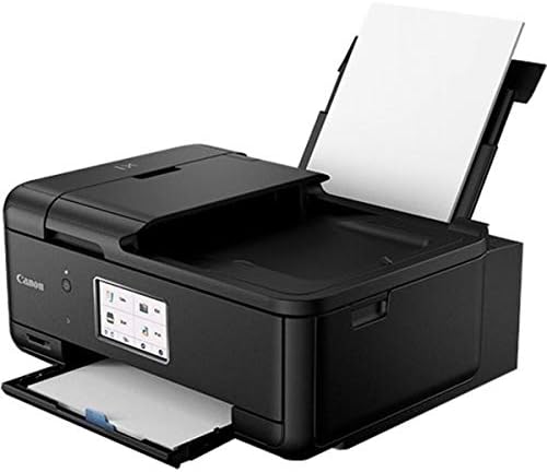 Canon TR8620 All-in-One Printer for Home Office | Copier |Scanner| Fax |Auto Document Feeder | Photo and Document Printing | Airprint (R) and Android Printing, Black