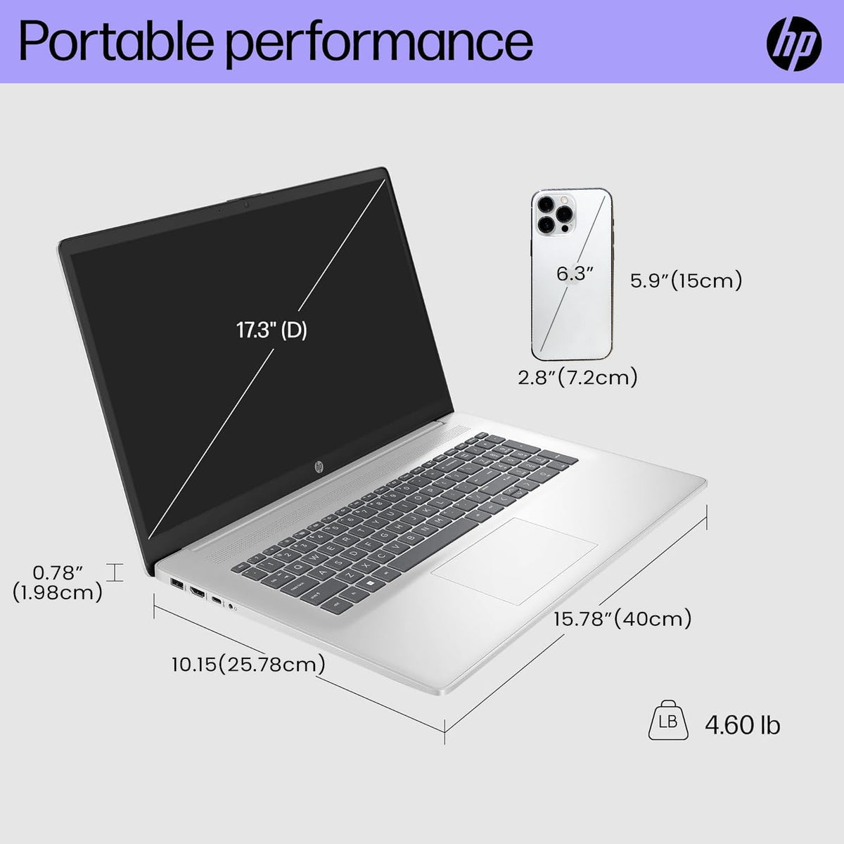 HP 17.3" Laptop for Home, Students, Business, Lifetime Office 365 for The Web, 17.3" Touchscreen, 8-Cores Intel CPU, w/Copilot, 16GB RAM, 128GB eMMC + 1TB PCIe, Camera Privacy Shutter, Win11 Pro
