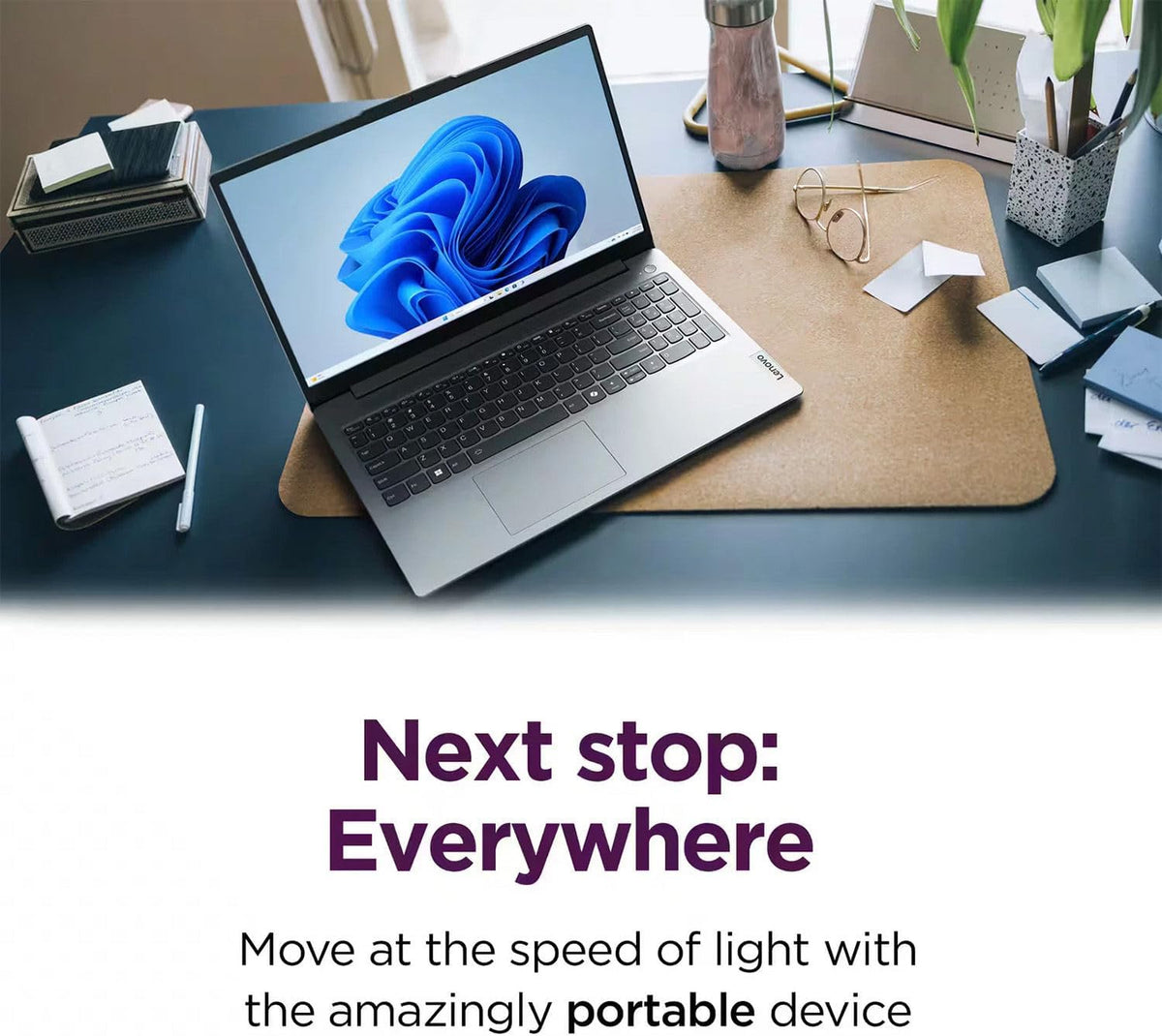 Lenovo IdeaPad Slim 3 15.6" FHD Laptop • Microsoft Office 365 • 2026 Edition • Intel N150 CPU • 8GB DDR5 • 640GB SSD(512GB External) • Windows 11 • Essential Laptop • w/o Mouse