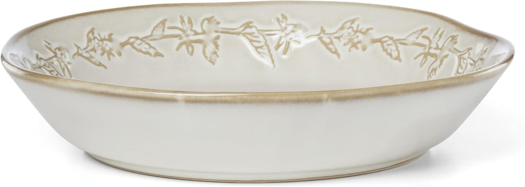 Lenox Dinnerware Set, Homespun 16-Piece Set, Service For 4, Stoneware Material, Dishwasher & Microwave Safe, Home And Kitchen, Dishes, Kitchen And Dining, Plates And Bowls Sets (White, 16 Pieces)