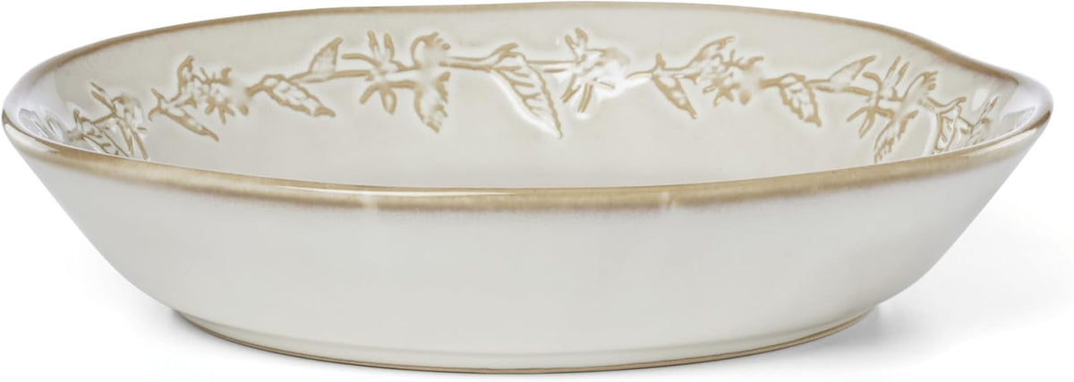 Lenox Dinnerware Set, Homespun 16-Piece Set, Service For 4, Stoneware Material, Dishwasher & Microwave Safe, Home And Kitchen, Dishes, Kitchen And Dining, Plates And Bowls Sets (White, 16 Pieces)