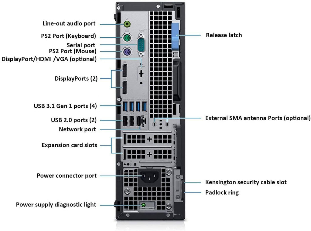 Dell OptiPlex 7070 SFF Desktop Computer PC, Intel 8 Core i7-9700 3.0GHz up to 4.70GHz,32GB DDR4 Ram New 1TB NVMe M.2 SSD,AX210 Built-in WiFi 6E,Windows 11 Pro, Wireless Keyboard & Mouse (Renewed)