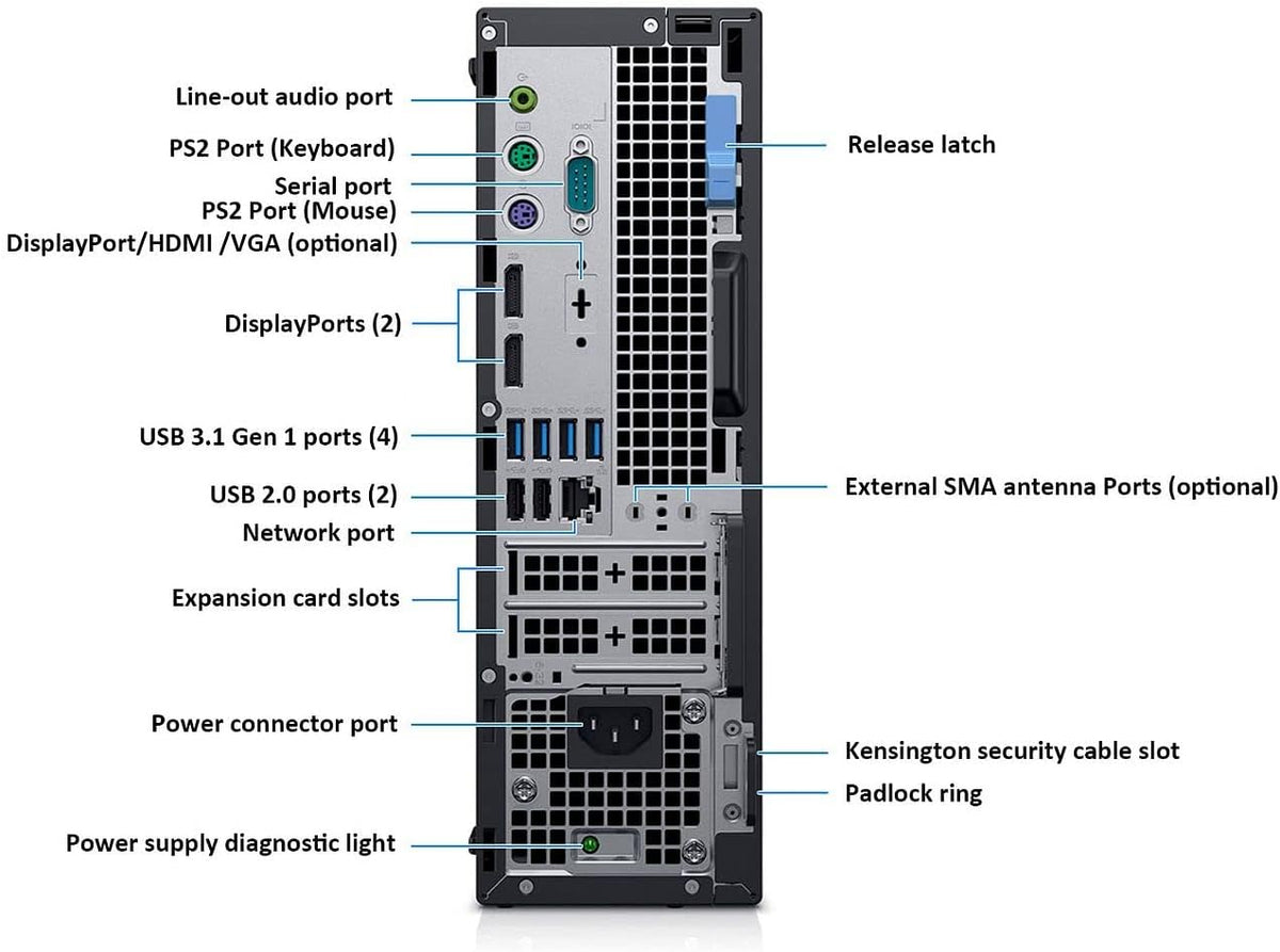 Dell OptiPlex 7070 SFF Desktop Computer PC, Intel 8 Core i7-9700 3.0GHz up to 4.70GHz,32GB DDR4 Ram New 1TB NVMe M.2 SSD,AX210 Built-in WiFi 6E,Windows 11 Pro, Wireless Keyboard & Mouse (Renewed)