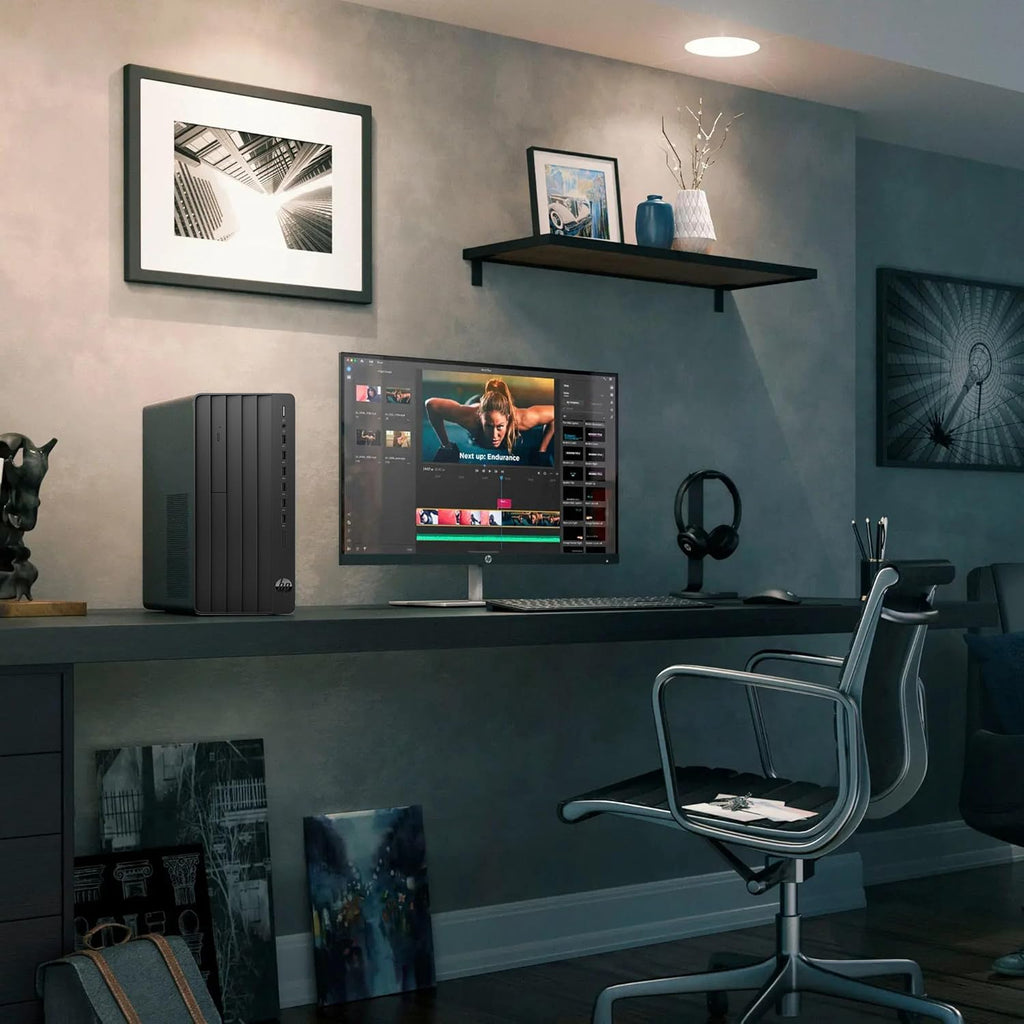 HP Desktop Computer 2026 Tower for Home Student & Business, 13th Gen Intel Quad-Core Processor, 8GB DDR4 RAM, 256GB PCIe SSD, WiFi Adapter, VGA, RJ-45, HDMI, Keyboard and Mouse, Windows 11 Home