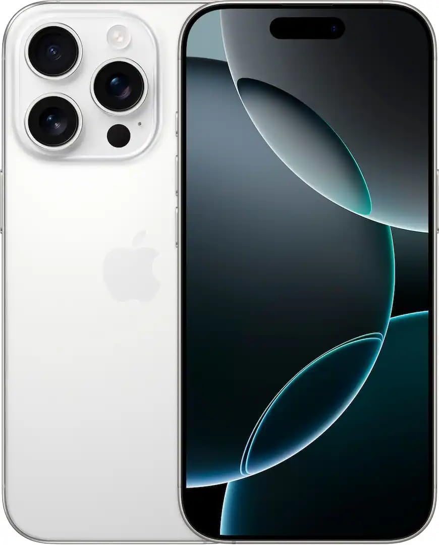 Apple iPhone 16 Pro, US Version, 256GB, White Titanium - Unlocked (Renewed Premium)